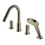 Vòi xả bồn tắm TOTO TBG11202A#BBR nóng lạnh, dòng GF (4 lỗ), màu đồng mờ, kèm tay sen