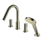 Vòi xả bồn tắm TOTO TBG11202A#BFG nóng lạnh, dòng GF (4 lỗ), màu vàng Pháp mờ, kèm tay sen