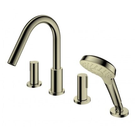 Vòi xả bồn tắm TOTO TBG11202A#BFG nóng lạnh, dòng GF (4 lỗ), màu vàng Pháp mờ, kèm tay sen