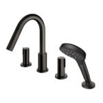 Vòi xả bồn tắm TOTO TBG11202A#MBL nóng lạnh, dòng GF (4 lỗ), màu đen mờ, kèm tay sen