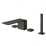 Vòi xả bồn tắm TOTO TBP02202AA#MBL nóng lạnh, dòng ZL (4 lỗ), màu đen mờ, kèm tay sen