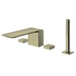 Vòi xả bồn tắm TOTO TBP02202AA#BFG nóng lạnh, dòng ZL (4 lỗ), màu Vàng pháp mờ, kèm tay sen