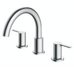 Vòi xả bồn tắm TOTO TBS01201BA nóng lạnh, dòng LB (3 lỗ), màu chrome