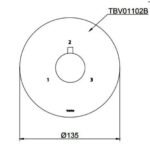 Van chuyển hướng TOTO TBV01102B/ TBN01101B (kèm phụ kiện âm tường) - Ảnh 2