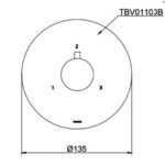 Van chuyển hướng TOTO TBV01103BA#MBL 2 đường nước đen mờ - Ảnh 2