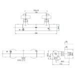 Vòi sen nhiệt độ TOTO TBV01401BA#BN mạ Nikel mờ - Ảnh 2