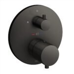 Van điều chỉnh nhiệt độ TOTO TBV01407BA#MBL (kèm van dừng) đen mờ