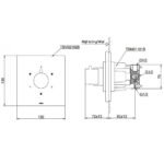 Van chuyển hướng TOTO TBV02102B#PBR 3 đường nước mạ đồng bóng - Ảnh 2