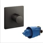 Van chuyển hướng TOTO TBV02104BA#MBL 3 đường nước (không kèm phụ kiện âm tường) đen mờ