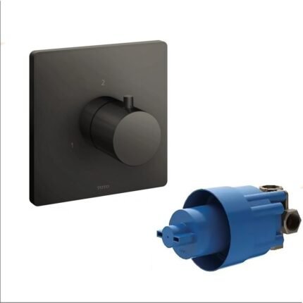 Van chuyển hướng TOTO TBV02103BA#MBL 2 đường nước (không kèm phụ kiện âm tường) màu đen mờ