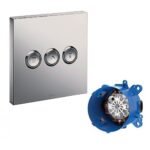 Van chuyển hướng TOTO TBV02105B#BN 3 đường nước (không kèm phụ kiện âm tường) mạ Nikel mờ