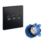 Van chuyển hướng TOTO TBV02105BA#MBL 3 đường nước (không kèm phụ kiện âm tường) đen mờ