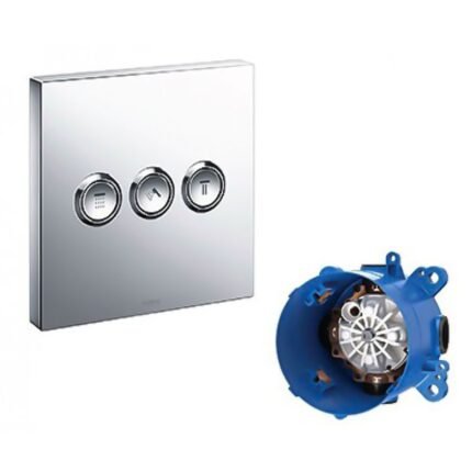 Van chuyển hướng TOTO TBV02105B#PN 3 đường nước (không kèm phụ kiện âm tường) mạ Nikel bóng