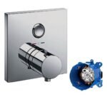 Van điều chỉnh nhiệt độ TOTO TBV02405B#BN (dạng nút nhấn) mạ Nikel mờ