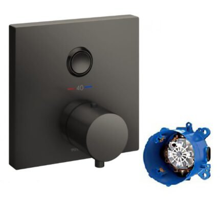 Van điều chỉnh nhiệt độ TOTO TBV02405BA#MBL (dạng nút nhấn) đen mờ