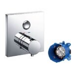 Van điều chỉnh nhiệt độ TOTO TBV02405B#PN (dạng nút nhấn) mạ Nikel bóng