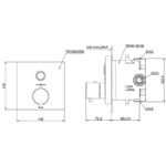 Van điều chỉnh nhiệt độ TOTO TBV02405B#PN (dạng nút nhấn) mạ Nikel bóng - Ảnh 2