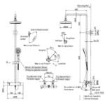 Vòi sen cây TOTO TBW01404AA#MBL nhiệt độ dòng G đen mờ - Ảnh 4