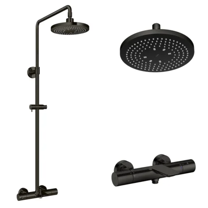 Vòi sen cây TOTO TBW01401AA#MBL nhiệt độ dòng G đen mờ