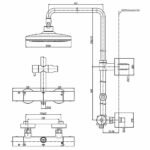 Vòi sen cây TOTO TBW01303BA (TBW01303B) nóng lạnh - Ảnh 4