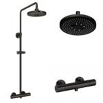 Vòi sen cây TOTO TBW01404AA#MBL nhiệt độ dòng G đen mờ