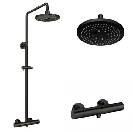 Vòi sen cây TOTO TBW01404AA#MBL nhiệt độ dòng G đen mờ