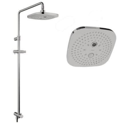 Thân sen cây TOTO TBW02002BA#BN  2 chế độ (bát sen vuông) mạ Nikel mờ