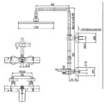 Sen cây TOTO TBW08405A nhiệt độ (không kèm tay sen) - Ảnh 6