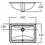 Chậu rửa mặt Lavabo American Standard TI-0459-WT (TI0459WT) âm bàn, dòng Activa - Ảnh 2