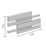 Gạch kiến trúc TILE INAX-3040B/ TRP-1 bộ sưu tập TRAPE - Ảnh 3