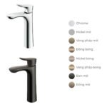 Vòi lavabo TOTO TLG01306B nóng lạnh dòng GO mạ Crom bóng ,cao 24cm - Ảnh 4