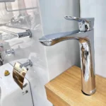 Vòi lavabo TOTO TLG01307B#PN nóng lạnh dòng GO mạ Nikel bóng ,cao 29cm - Ảnh 2