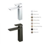 Vòi lavabo TOTO TLG02306B#MBL nóng lạnh dòng GR đen mờ cao 21cm - Ảnh 2