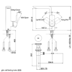 Vòi lavabo TOTO TLG02309BB nóng lạnh dòng GR - Ảnh 5