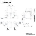 Vòi xả bồn tắm TOTO TLG03201BB#MBL dòng GS (3 lỗ) đen mờ - Ảnh 2