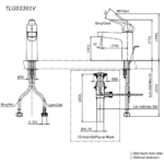 Vòi lavabo TOTO TLG03301B#PFG nóng lạnh dòng GS mạ vàng Pháp bóng ,cao 17cm - Ảnh 6