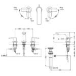 Vòi sen bồn tắm TOTO TLG04201BA#BN nóng lạnh (không kèm tay sen) mạ Nikel mờ - Ảnh 2