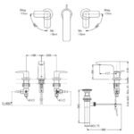 Vòi xả bồn tắm TOTO TLG04201BB#PBR dòng GA (3 lỗ) - Ảnh 5