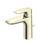 Vòi lavabo TOTO TLG04301B#PFG nóng lạnh dòng GA mạ vàng Pháp bóng ,cao 15cm