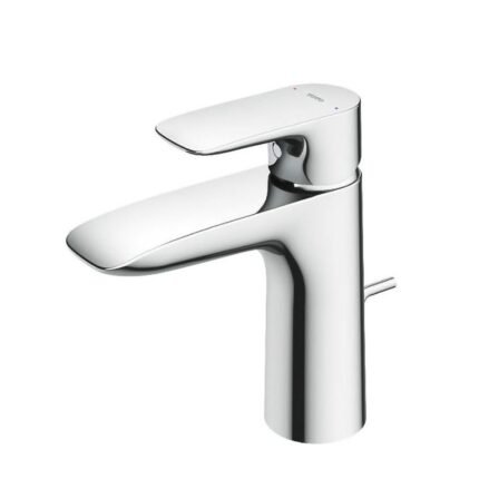 Vòi lavabo TOTO TLG04301B#PN nóng lạnh dòng GA mạ Nikel bóng ,cao 15cm