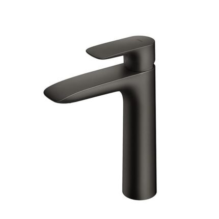 Vòi lavabo TOTO TLG04306B#MBL nóng lạnh dòng GA đen mờ cao 21 cm