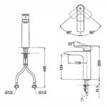 Vòi lavabo TOTO TLG04306B nóng lạnh dòng GA - Ảnh 3