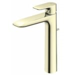 Vòi lavabo TOTO TLG04307B#PFG nóng lạnh dòng GA mạ vàng Pháp bóng cao 26cm