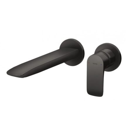 Vòi Lavabo TOTO TLG04310BB#MBL nóng lạnh, gắn tường, dòng GA (2 lỗ), màu đen mờ