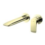 Vòi Lavabo TOTO TLG04310BB#PFG nóng lạnh, gắn tường, dòng GA (2 lỗ), màu vàng Pháp bóng