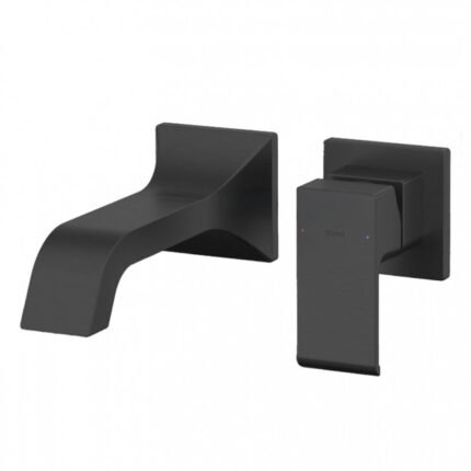 Vòi lavabo TOTO TLG08307BA#MBL nóng lạnh, gắn tường, dòng GC (2 lỗ), màu đen mờ