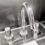 Vòi lavabo TOTO TLG11201B#PN nóng lạnh, dòng GF (3 lỗ) mạ Nikel bóng - Ảnh 5