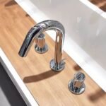 Vòi lavabo TOTO TLG11201B#PN nóng lạnh, dòng GF (3 lỗ) mạ Nikel bóng - Ảnh 4