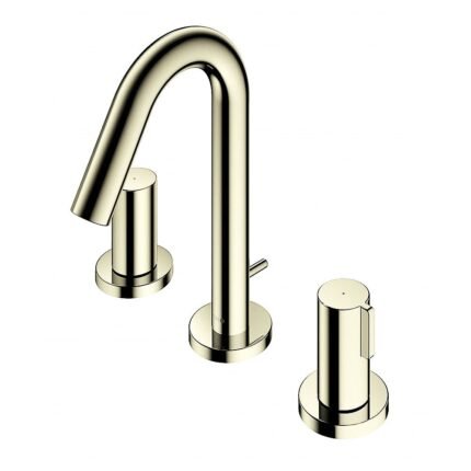 Vòi lavabo TOTO TLG11201B#PFG nóng lạnh, dòng GF (3 lỗ) mạ vàng Pháp bóng