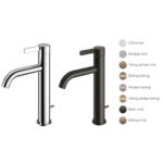 Vòi lavabo TOTO TLG11303B#PN nóng lạnh dòng GF mạ Nikel bóng ,cao 25cm - Ảnh 5